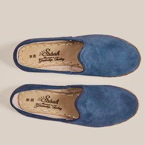Women’s Sabah Blue Suede Shoes
